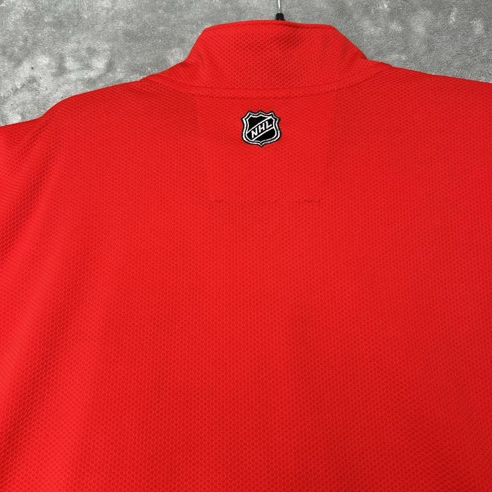 NHL Washington Capitals Reebok Center Ice Mens 1/4 Zip sweatshirt size 2XL